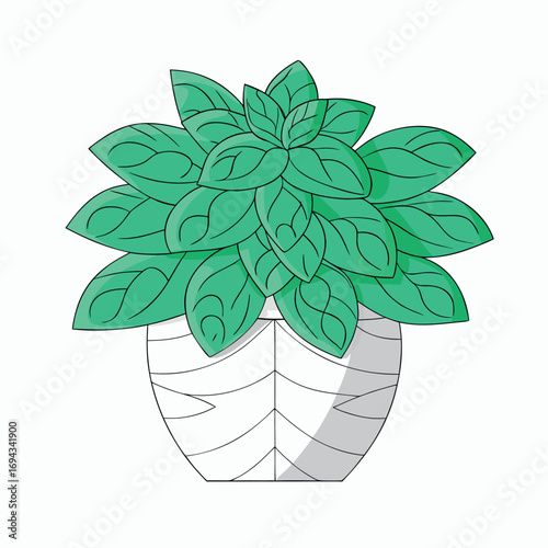 houseplant concept illustration eps 