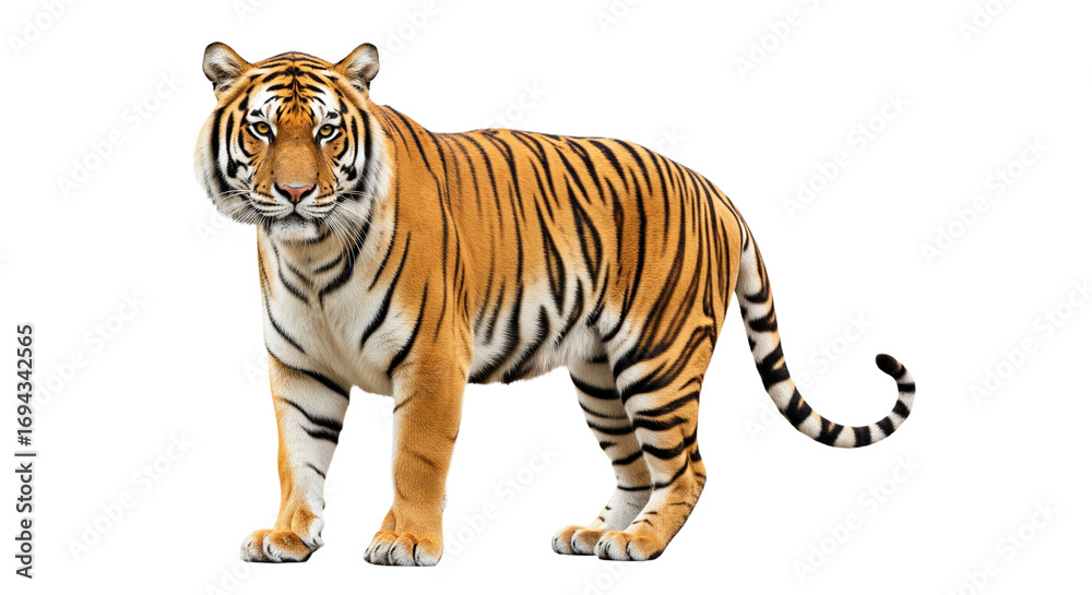 Obraz premium Tiger transparent PNG background