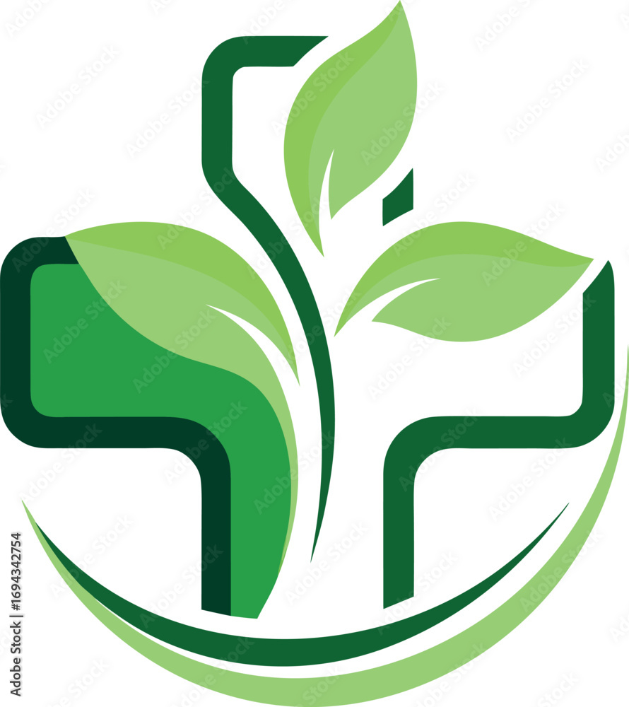 Obraz premium 3d medical logo vector template on white background