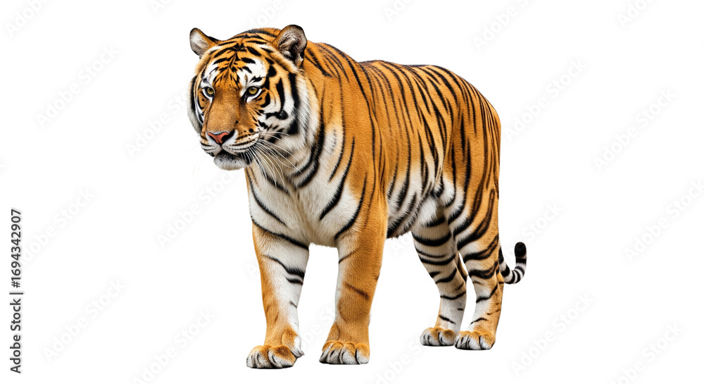 Obraz premium Tiger transparent PNG background