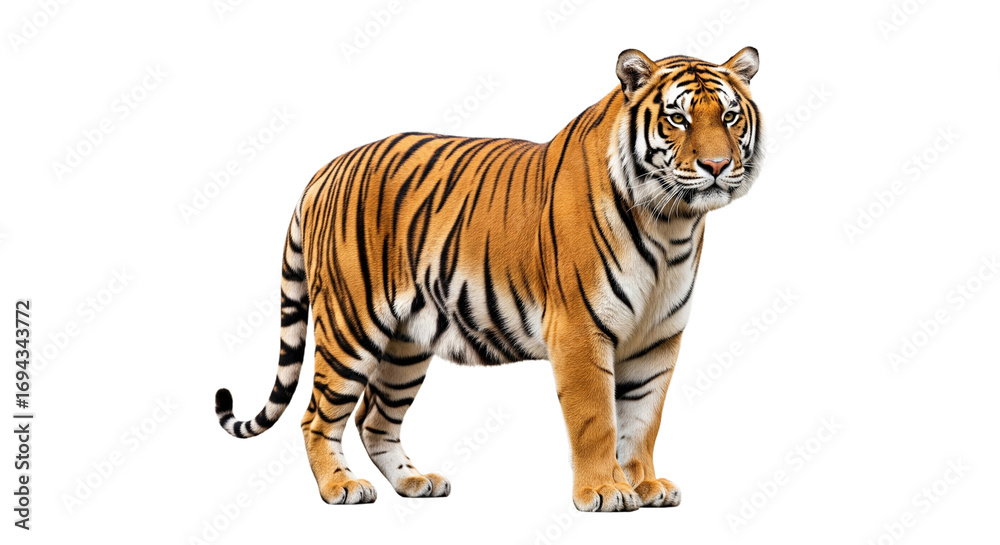 Obraz premium Tiger transparent PNG background