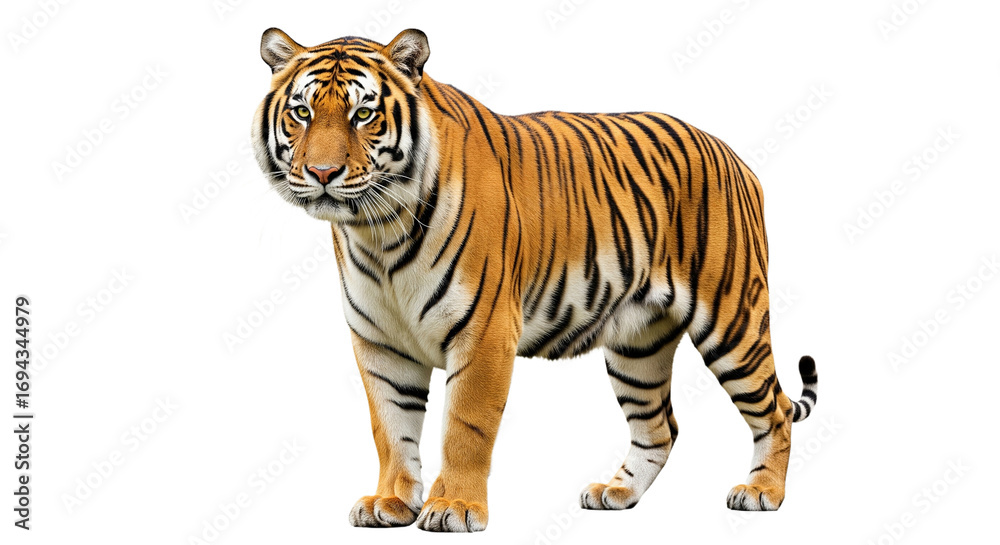 Obraz premium Tiger transparent PNG background