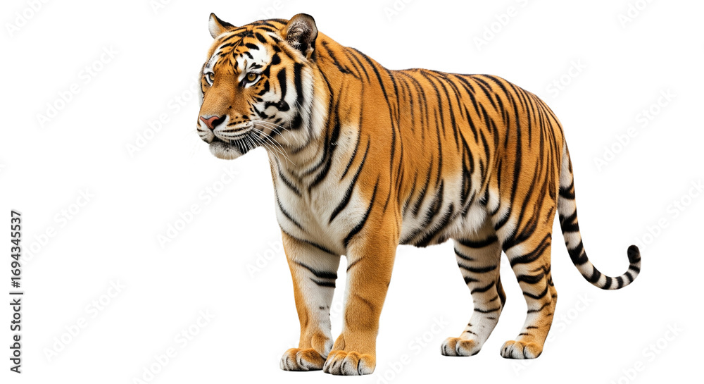 Obraz premium Tiger transparent PNG background