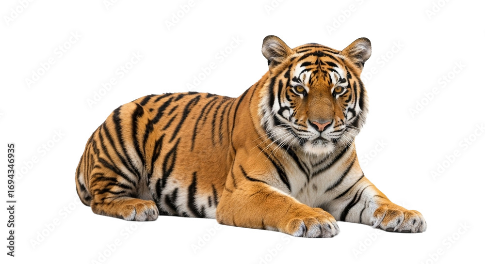 Fototapeta premium Tiger transparent PNG background