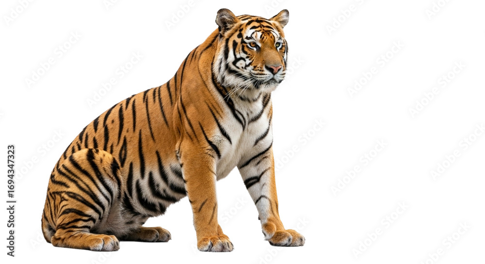 Obraz premium Tiger transparent PNG background
