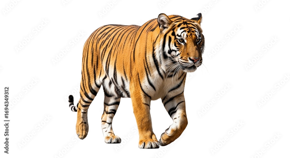 Fototapeta premium Tiger transparent PNG background