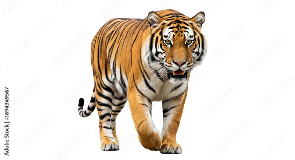 Obraz premium Tiger transparent PNG background