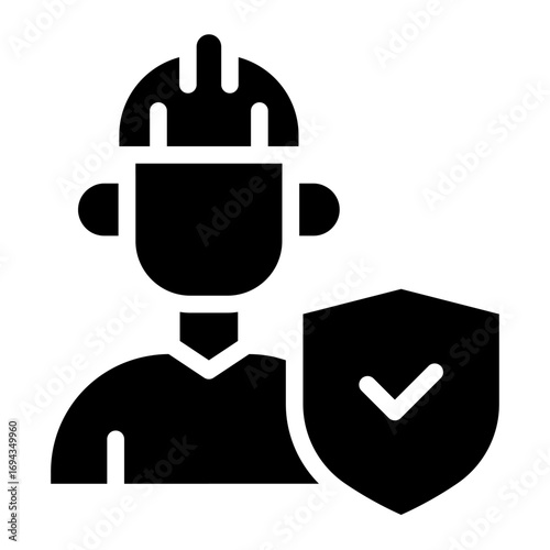 Employee aworness icon glyph style vector illustration