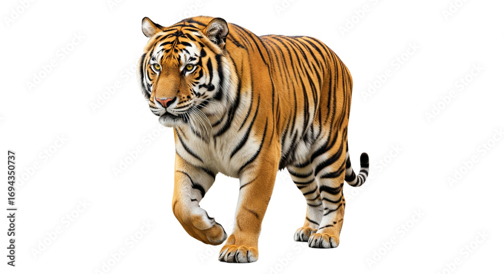 Obraz premium Tiger transparent PNG background