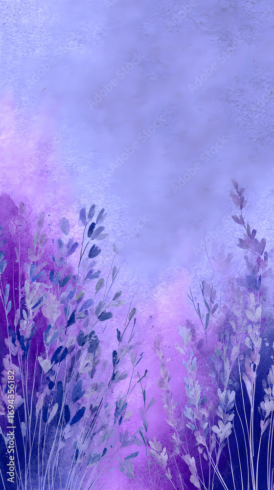 Obraz premium Vibrant blue Gradient Background Portrait