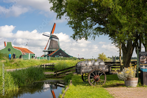 Historic Dutch Windmill Village Zaanse Schans