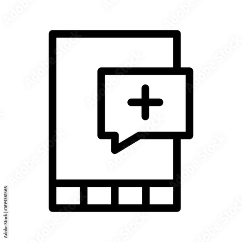 message line icon