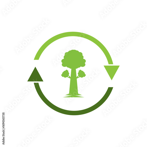 Fresh Green Energy Plant Logo