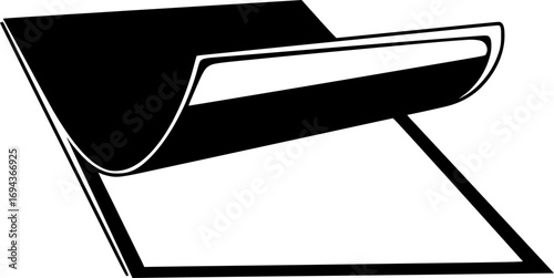 Peel off icon vector graphics