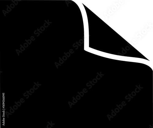 Peel off icon vector graphics