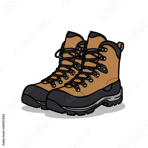 pair of hiking boots