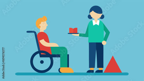 Driver Training An image showing a driver receiving training to assist wheelchair users with a trainer demonstrating proper techniques for helping passengers.