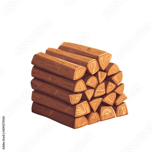 A stack of firewood 