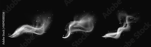Fresh water effect with soap foam, sparkling waves, and clean shining background
