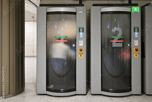 Canvas Print Personal Meeting Booths at Tokyo Station