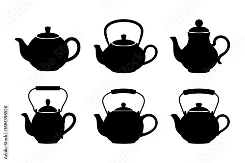 silhouette teapot kettle kitchen drinkware
