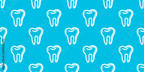 dental seamless pattern background. doodle Teeth Pattern background. doodle tooth pattern background. dental pattern theme.