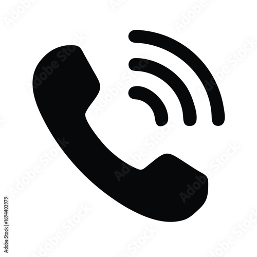 Phone Call Icon – Incoming Call Symbol Vector Illustration