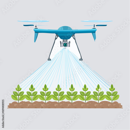 agricultural drone spraying crops smart farming innovation