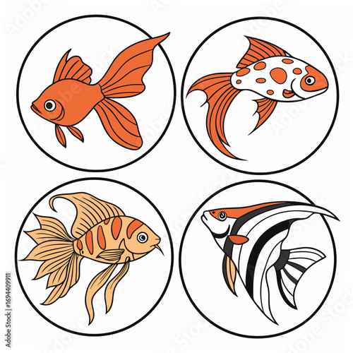 set of goldfish