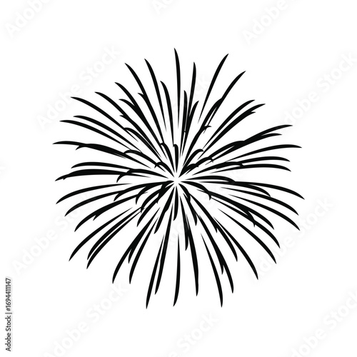 Explosion bursting firework starburst sparkler celebration abstract graphic design vector