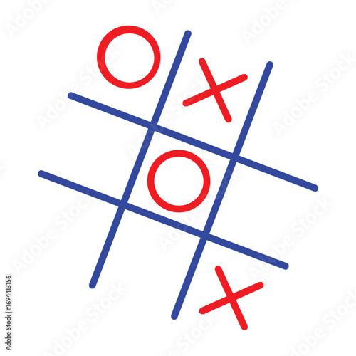 tic tac toe xo games illustration