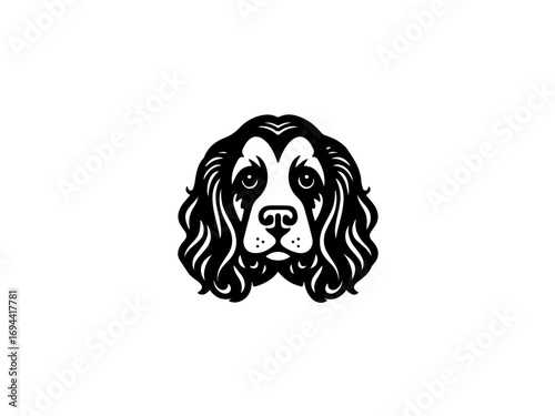 Elegant Cocker Spaniel portrait, a timeless symbol of loyalty and companionship, perfect for branding.