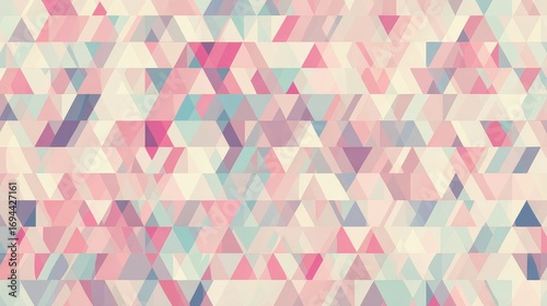 Wallpaper Mural Minimal abstract triangle pattern with pastel colors, seamless high-resolution wallpaper design for modern web backgrounds Torontodigital.ca