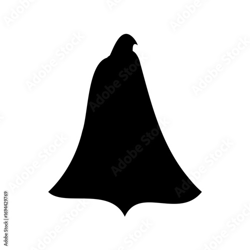 Silhouette of a mysterious figure cloaked in darkness, a symbol of intrigue
