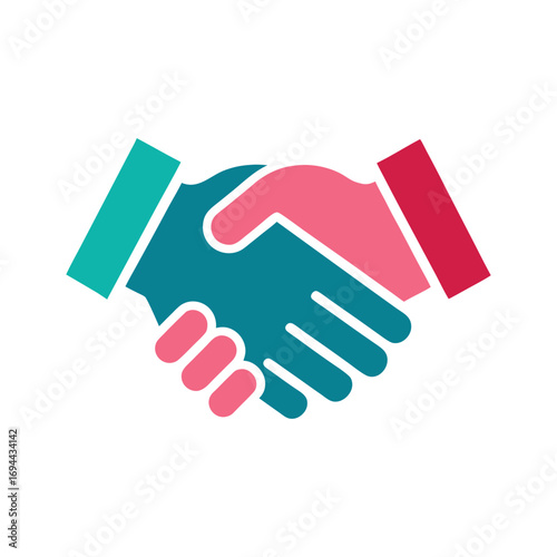 handshake icon vector illustration