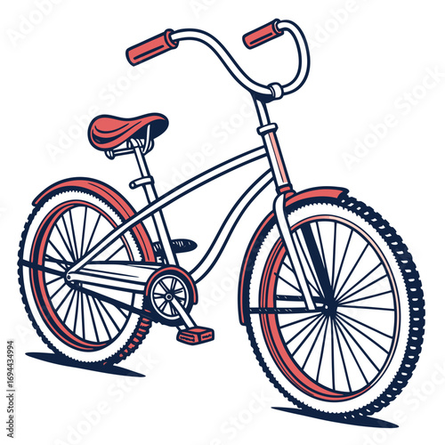 Classic Bicycle Illustration A Retro Ride on Two Wheels