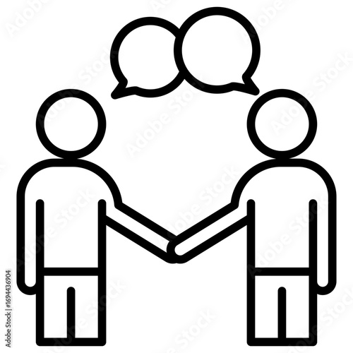 Workplace Diversity Outline Icon