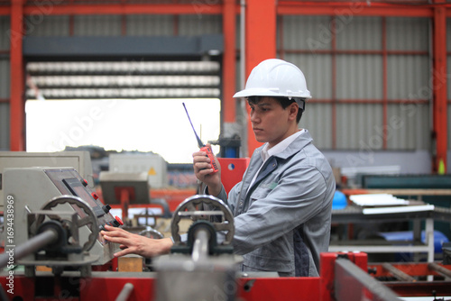 engineer team full skill quality for maintenance and training in industry factory worker , warehouse Workshop for factory operators, mechanical engineering team production.