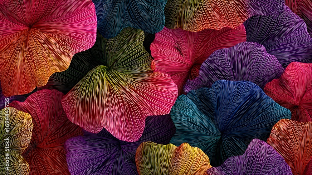 Obraz premium Vibrant Floral Display of Poppies in Full Bloom Under Soft Sunlight a Garden of Colorful Flowers