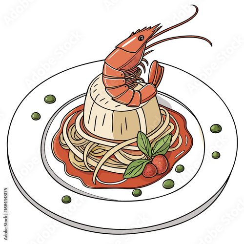 Shrimp and Pasta Dish Creamy Delights with a Zesty Twist