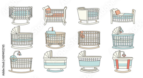 Collection of elegant baby cribs for newborns beautiful nursery furniture options