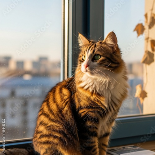 cat on the window
