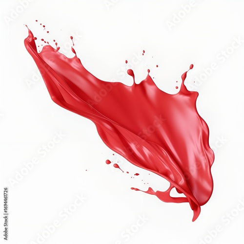 red paint splashes