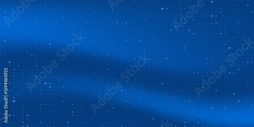 Abstract digital blue square particles background for business, finance, research, tech and science