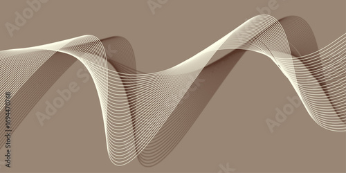 Artistic blue wave illustration with a high heel shoe design on a white background