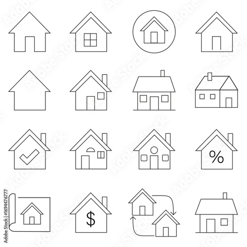 outlie house icons.