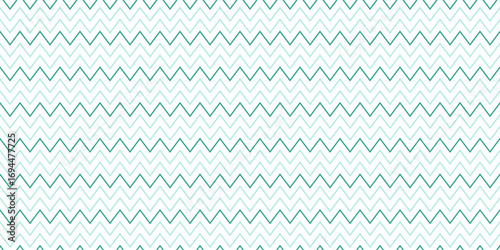 Seamless pattern. Geometric zigzag classical fashion pattern. Retro seamless vector chevrons. Green zigzag.
