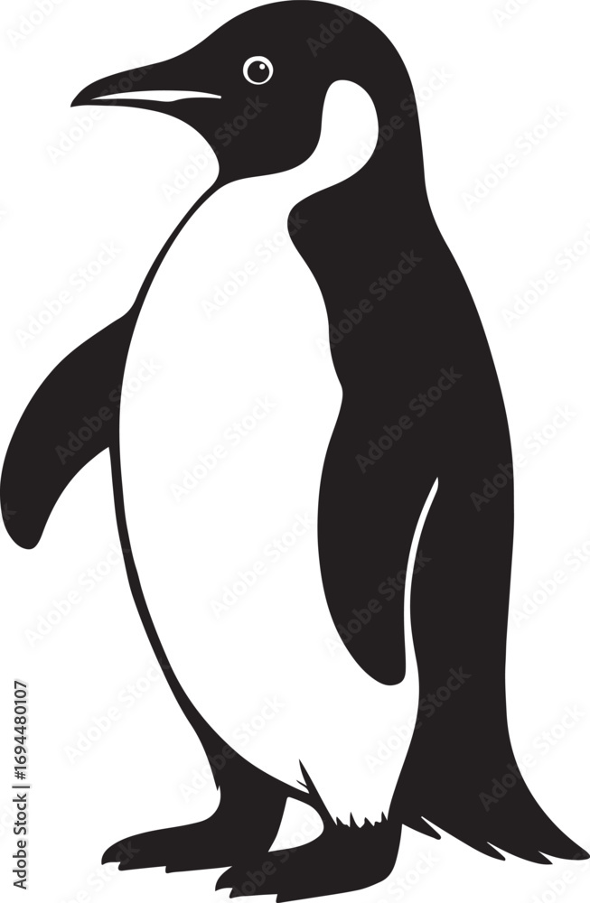 Obraz premium Majestic Emperor Penguin A Symbol of Resilience and Endurance