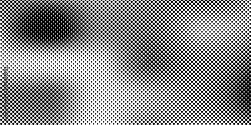 Grunge halftone black dots texture background