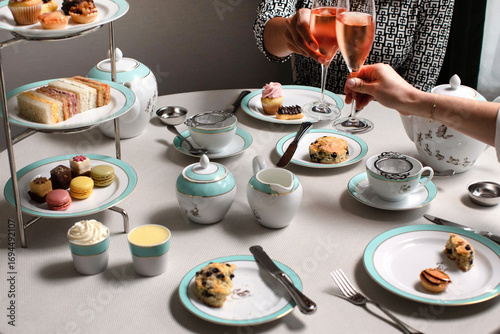 Wallpaper Mural High English Tea Service with Finger Foods Torontodigital.ca